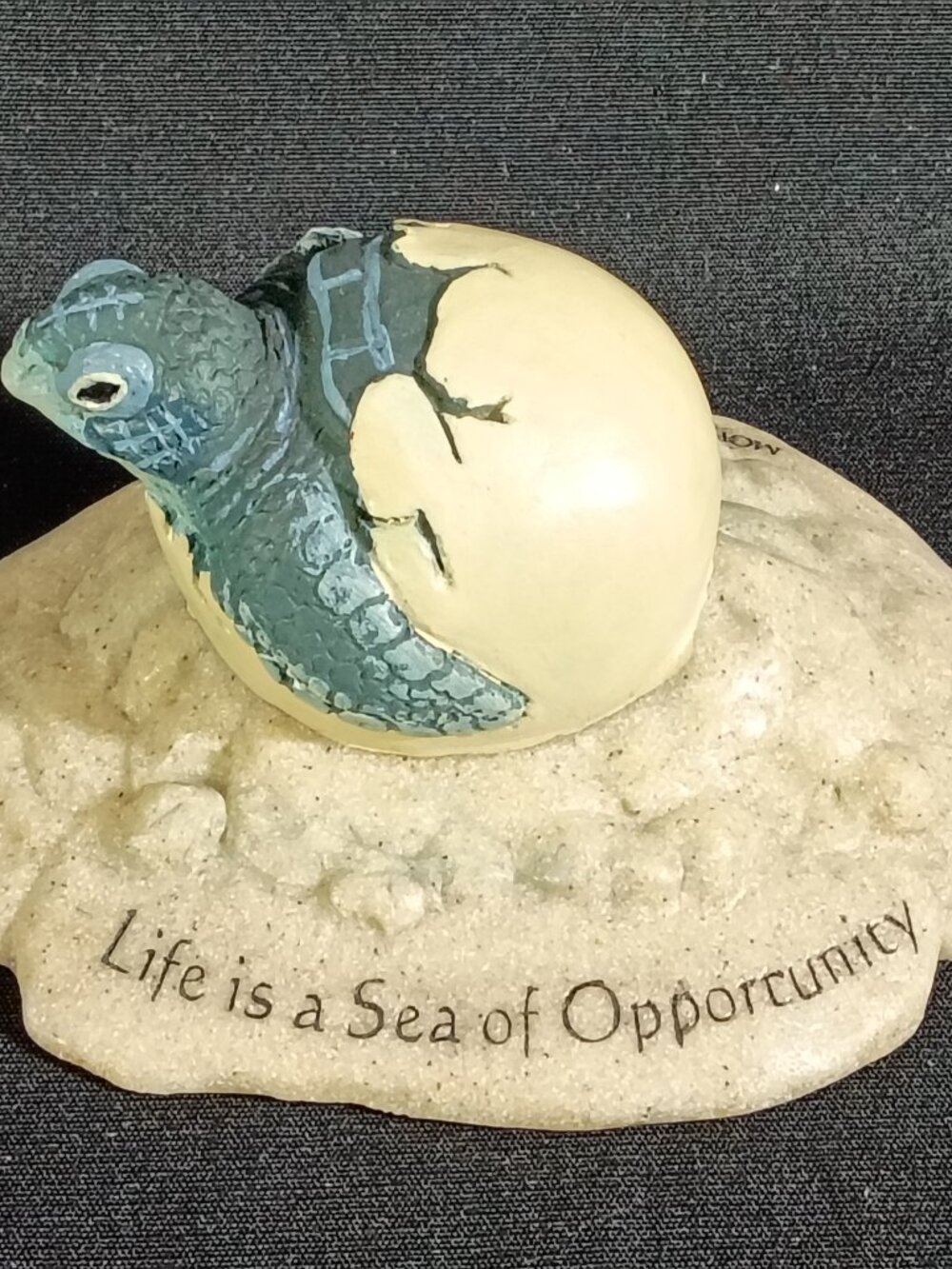 Richard Lamson Studio Sea Turtle Figurine Life is a Sea of Opportunity RLS0012